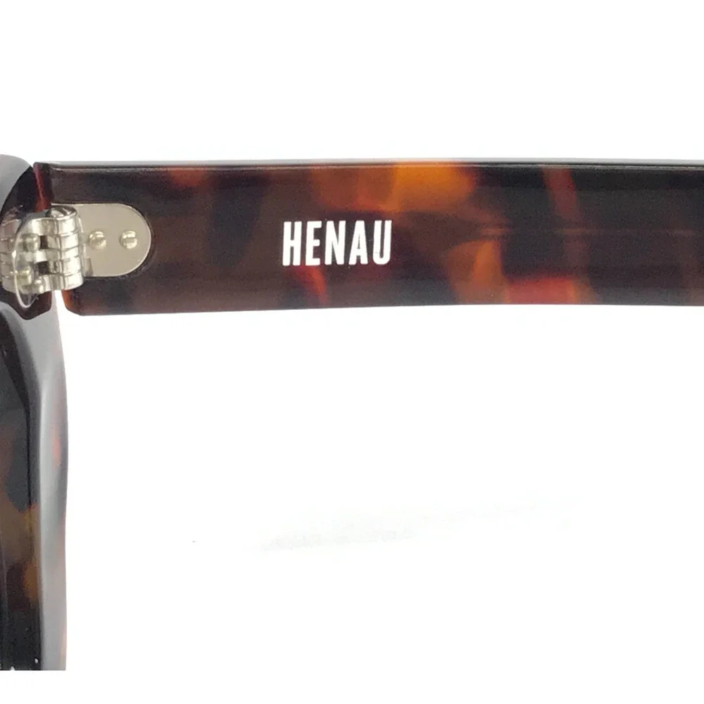 Henau Eyeglasses Frames SUPER-ARROGANTE B80 Tortoise Brown Thick Rim 58-17-145